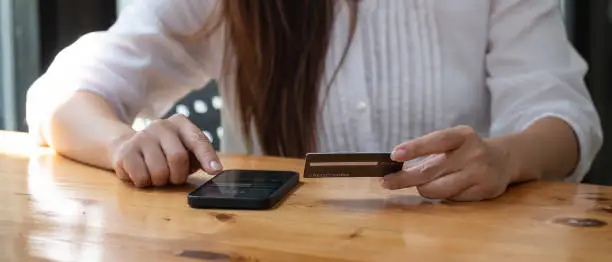 Mobile payment with a credit card